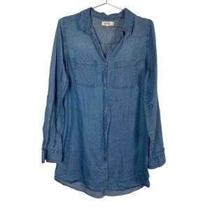 Cotton On Blue Denim Shirt Dress